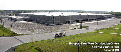 Shoppers Drug Mart Distribution Center Cornwall, ON - Photo courtesy of choosecornwall.ca