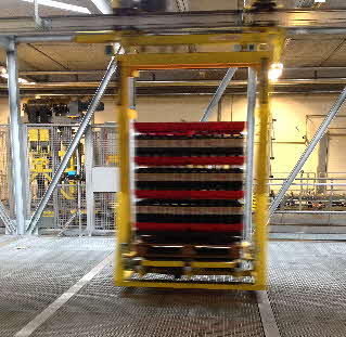 Overhead Monorail With Single Pallet