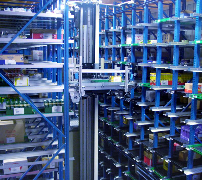 WITRON system - Miniload Storing Trays - Photo Courtesy of WITRON