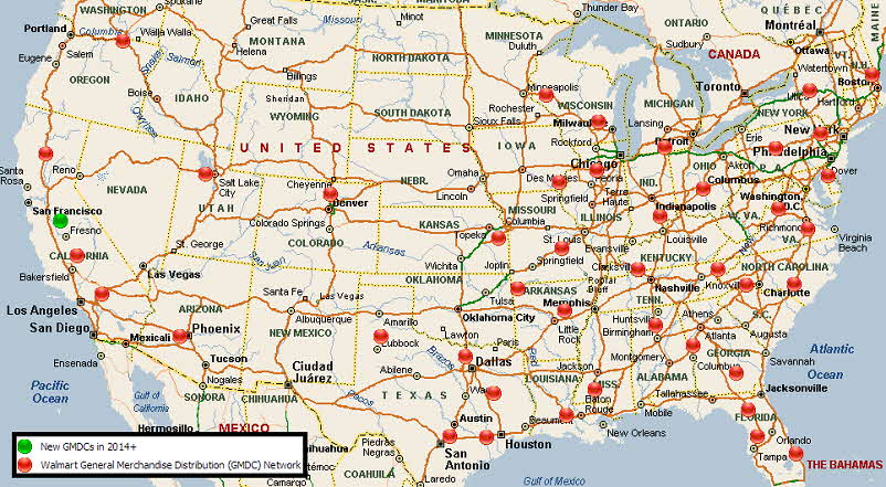 Walmart U.S.A. Distribution Network